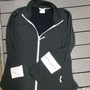 Spyder Black Jacket with White Details